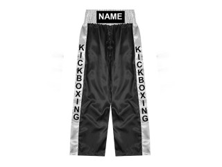 Custom Kickboxing Trousers : KNPANTS-001-Black