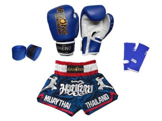 Muay Thai Kickboxing Bundle Set for Kids : 133-BlueMuay Thai 