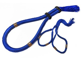 Muay Thai Mongkol Head Band + Prajead Arm bands : Thai Style Blue