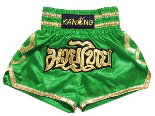 Kanong Kids Kickboxing Shorts : KNS-121-Green-K