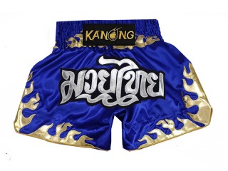 Kanong Kids Kickboxing Shorts : KNS-145-Blue-K