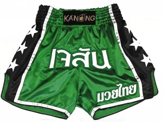 Custom Muay Thai Shorts KNSCUST-1210 Green