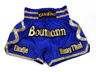 Custom Muay Thai Shorts : KNSCUST-1213 Blue