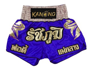 Customize Muay Thai Shorts : KNSCUST-1224 Blue