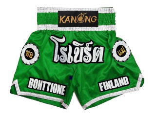 Customize Muay Thai Shorts : KNSCUST-1242-Green