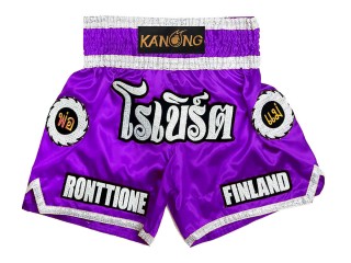 Customize Muay Thai Shorts : KNSCUST-1242-Purple