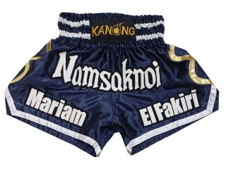 Personalize Muay Thai Shorts : KNSCUST-1250-Navy