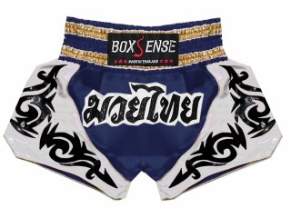 Boxsense Muay Thai Shorts : BXS-098 Navy