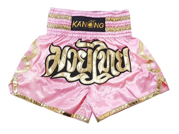 Shorts Boxe Anglaise Personnalisé : KNBSH-030-Rose